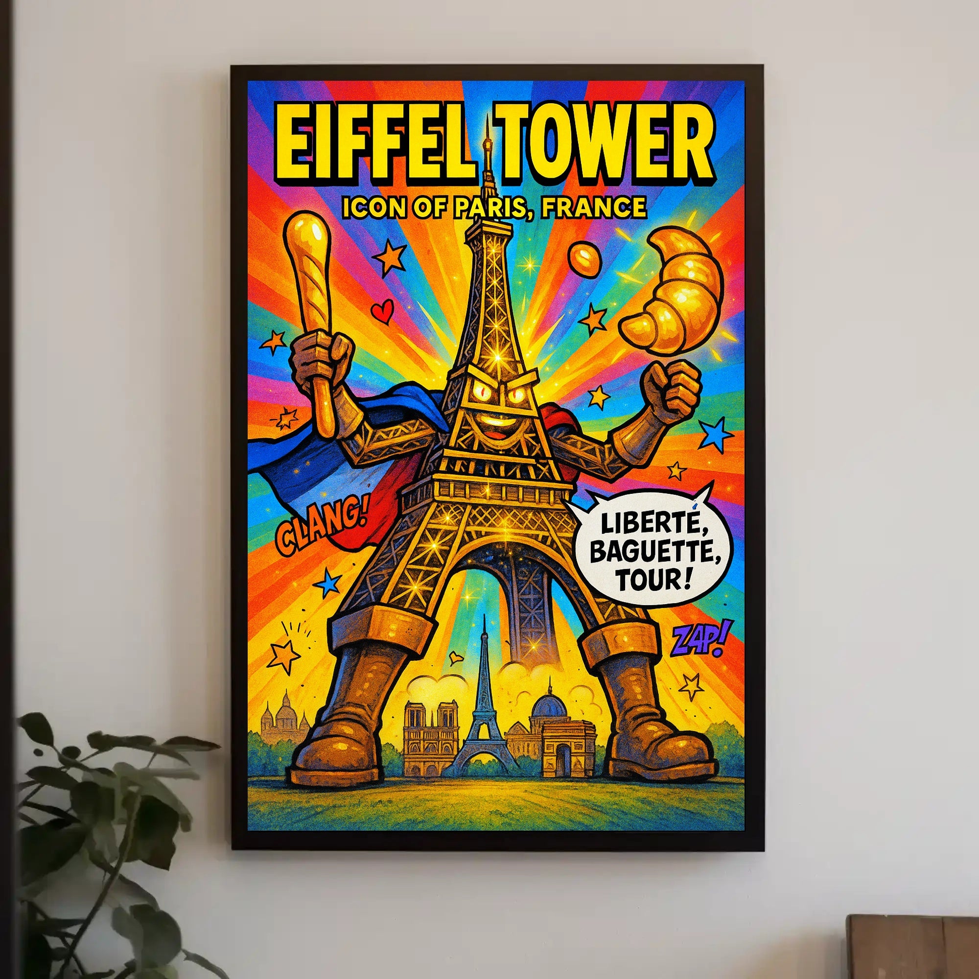 Eiffel Tower Iconic Paris Persona Poster PosterGoat