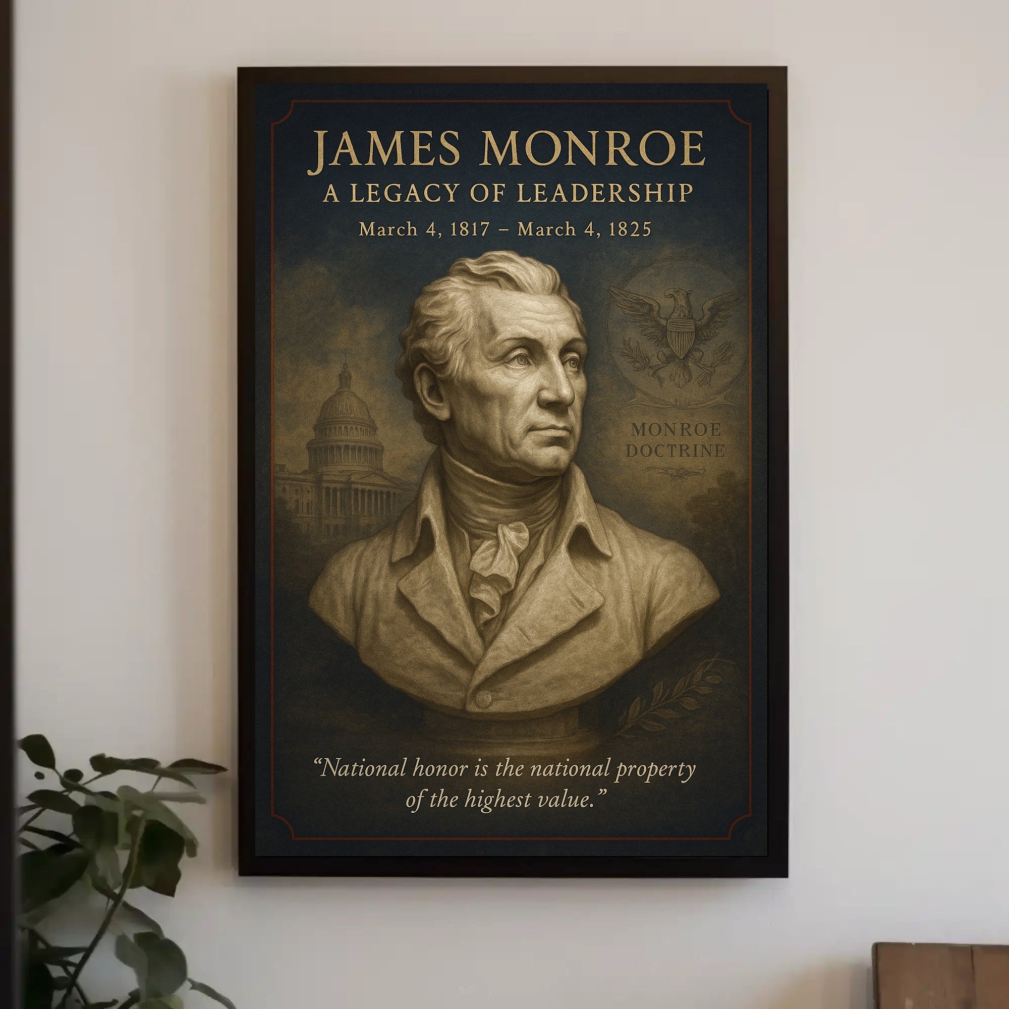 James Monroe Legacy Historical or Presidential Poster