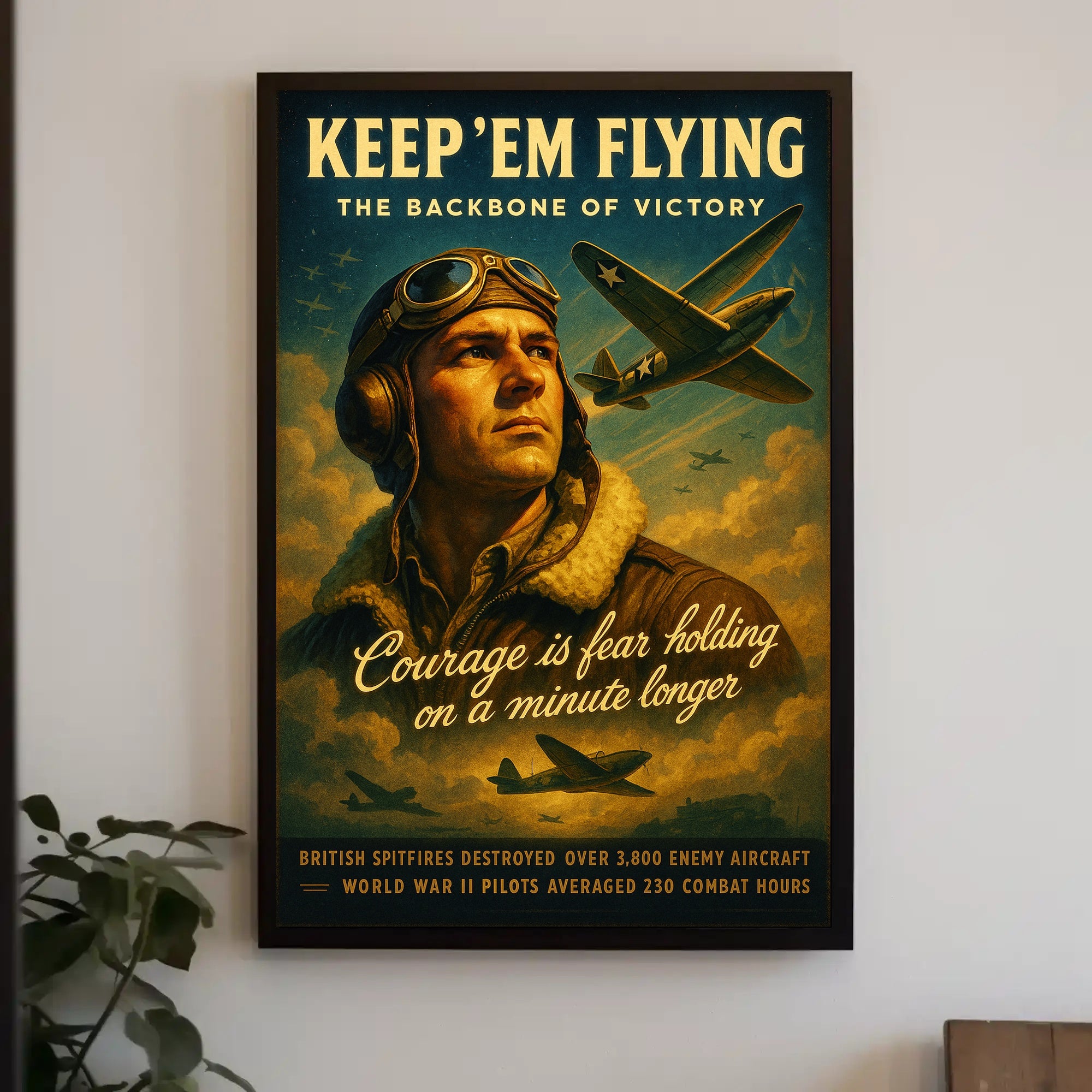 Keep 'Em Flying: The Backbone of Victory Poster