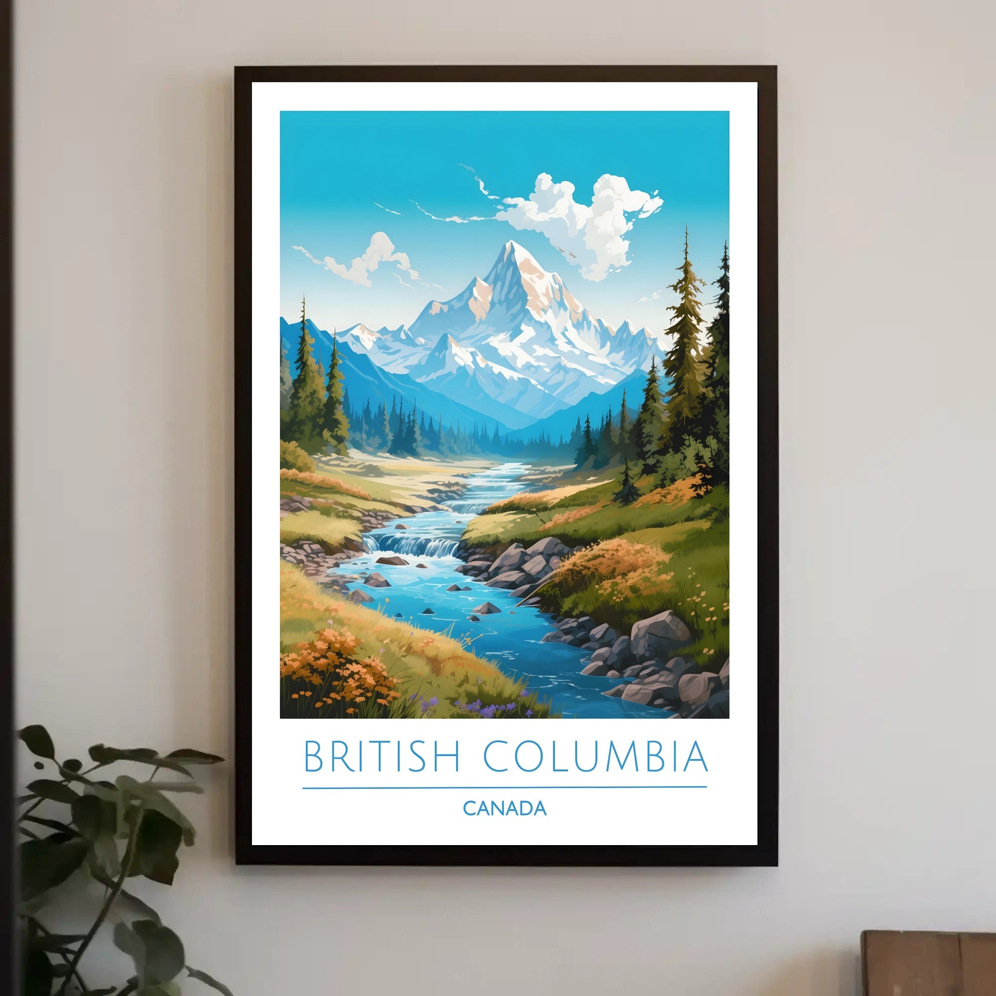 Serene Mountain Wilderness Travel Poster