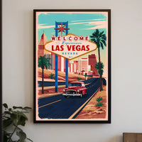 Vintage Las Vegas Adventure Poster