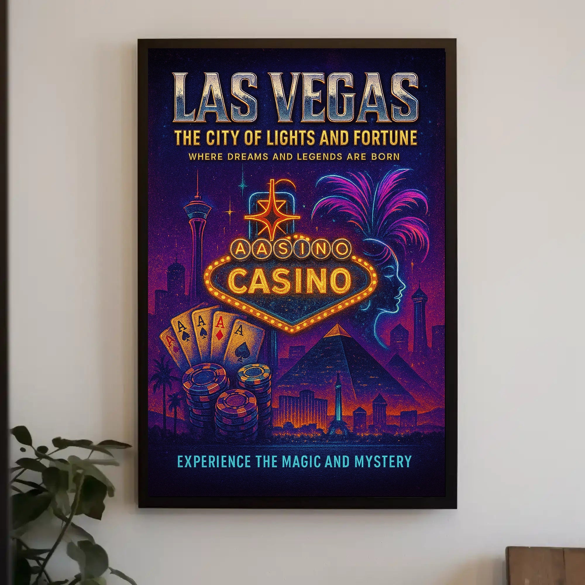 Las Vegas - The City of Lights and Fortune Poster PosterGoat