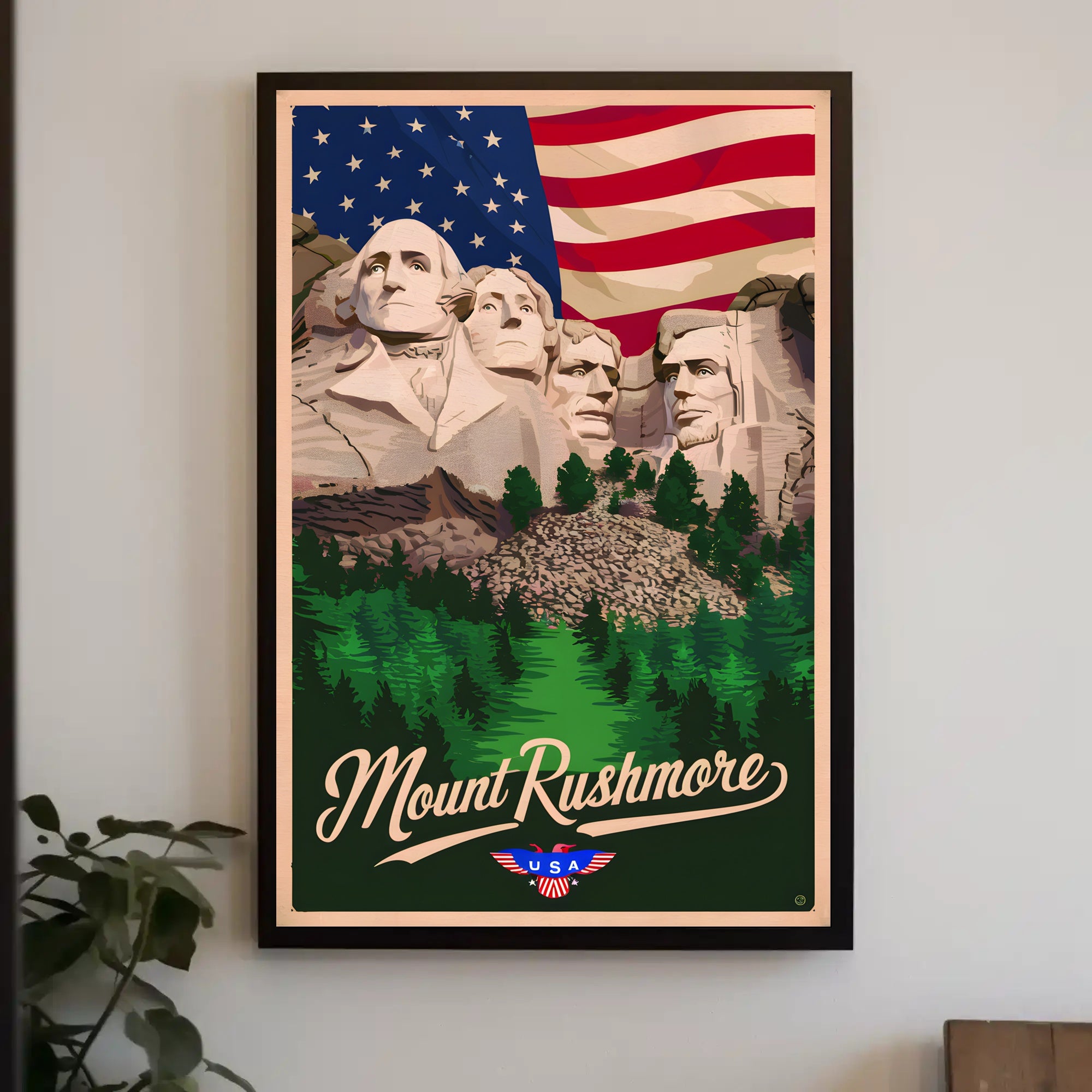 Mount Rushmore Tribute Poster