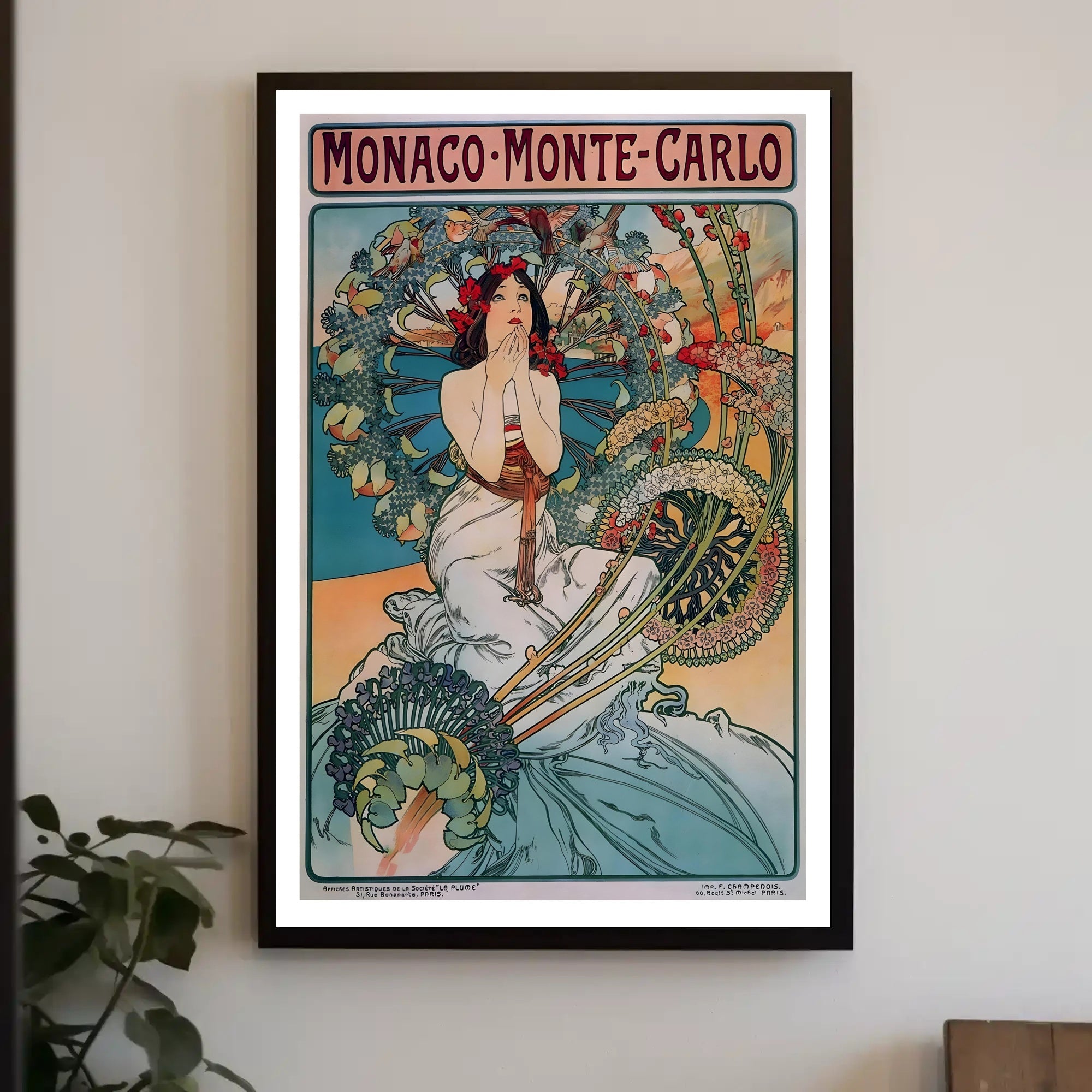 Monte Carlo Vintage Travel Art Poster