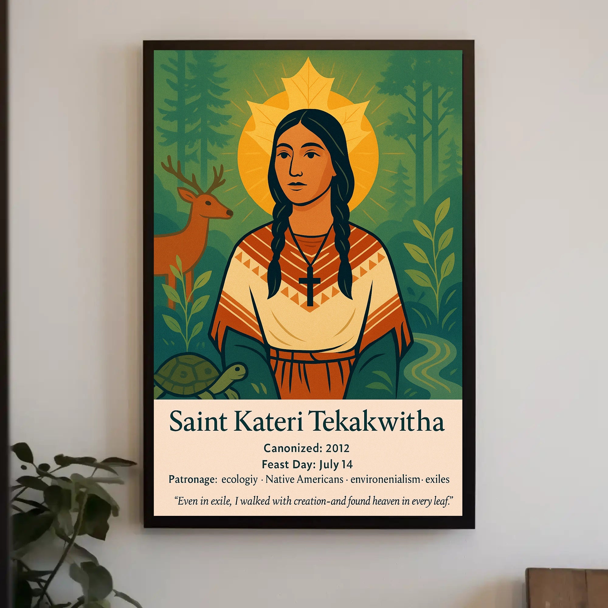 Saint Kateri Tekakwitha Poster PosterGoat