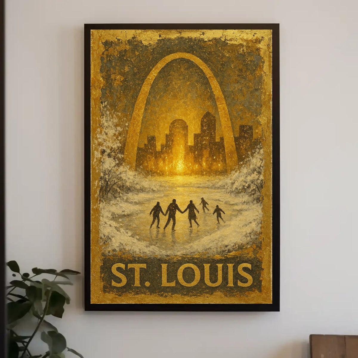 St. Louis Winter Scene Poster