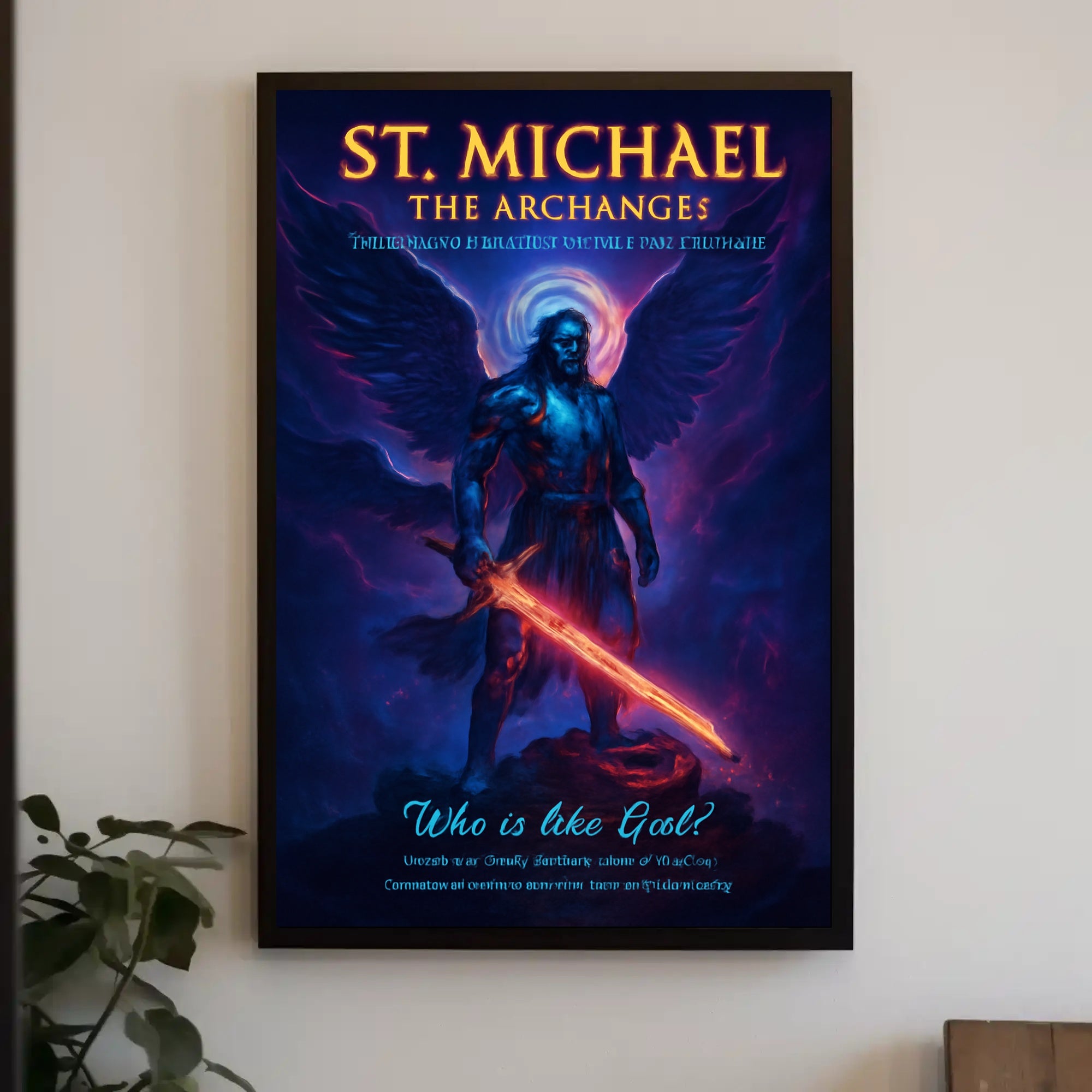 St. Michael's Divine Power Fantasy Mythology Poster PosterGoat