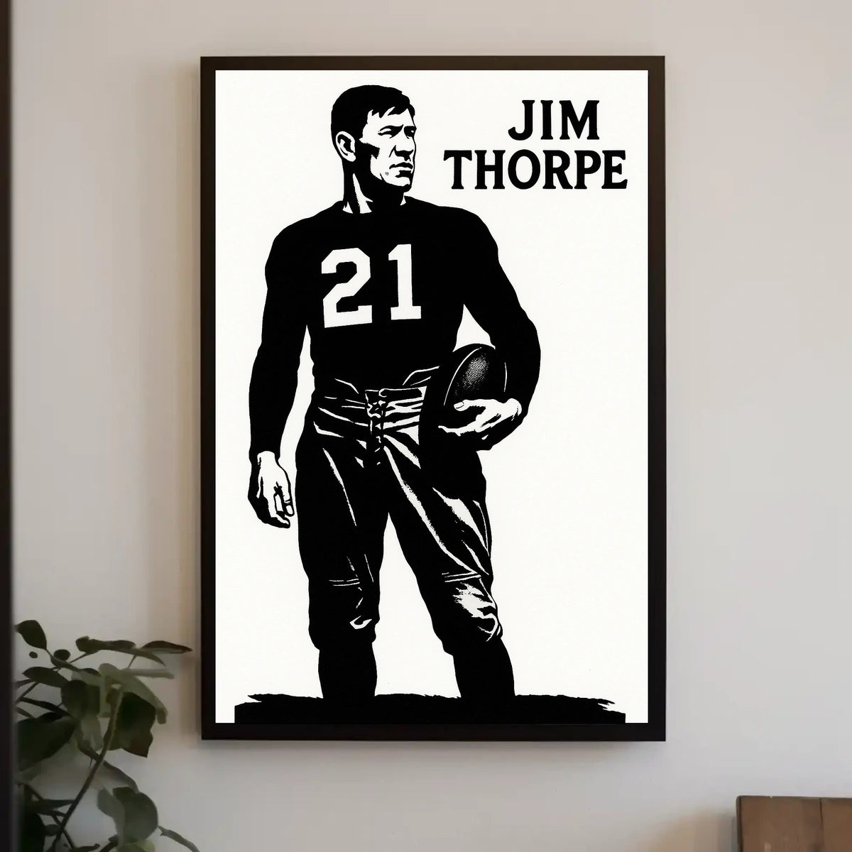 Jim Thorpe Legendary Athlete Poster