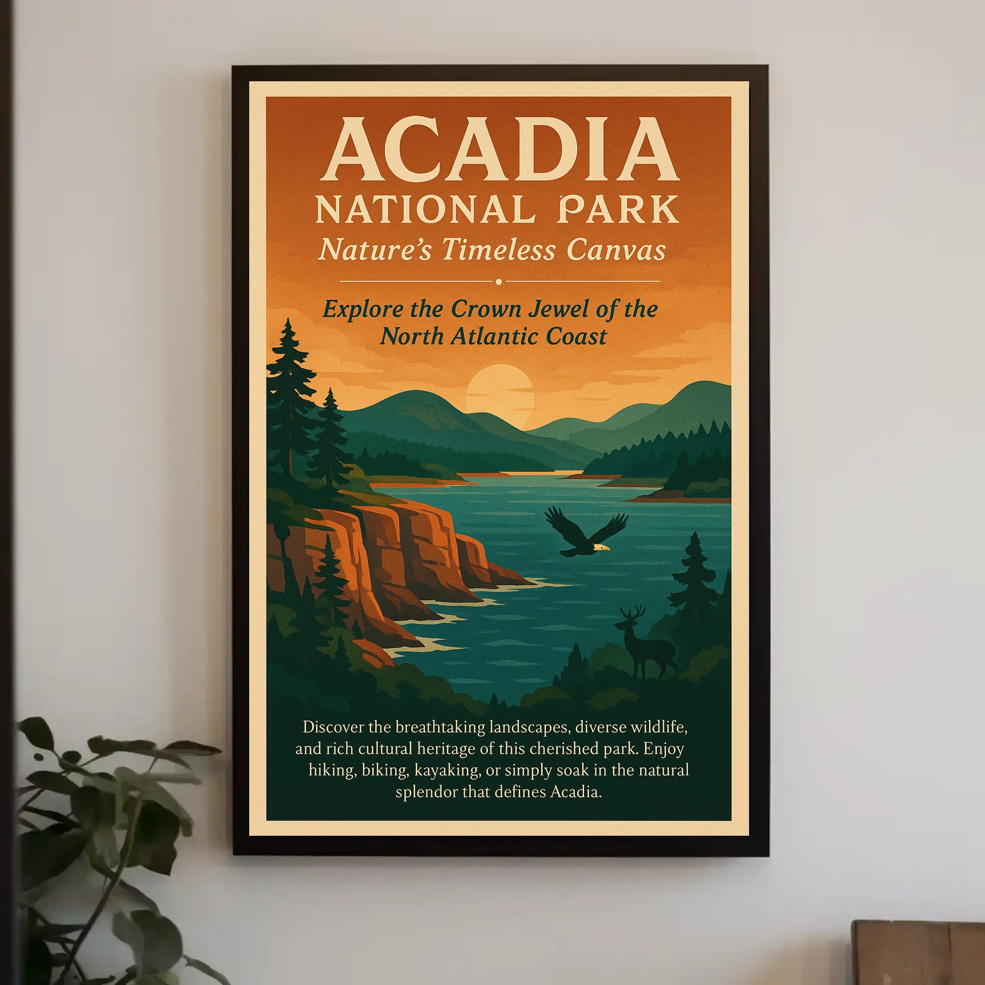 Acadia National Park Scenic Adventure National Park Poster