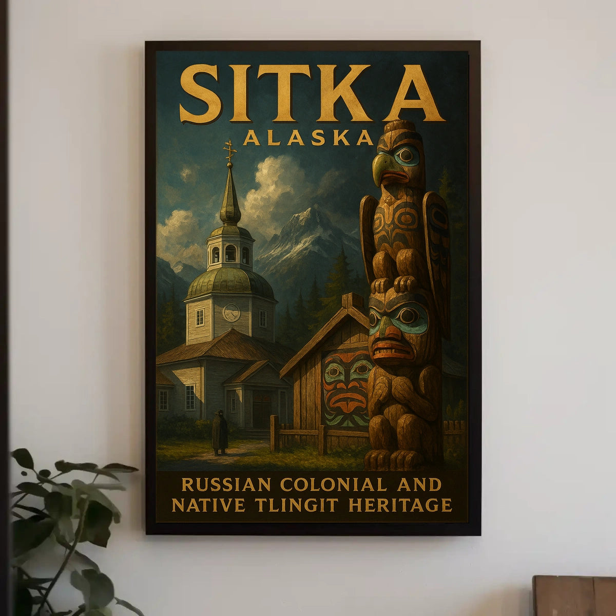 Sitka, Alaska Russian Colonial And Poster