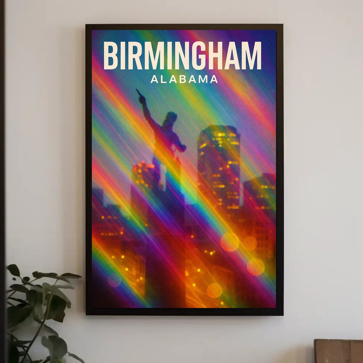 Birmingham, Alabama Vibrant Cityscape Poster