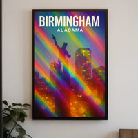 Birmingham, Alabama Vibrant Cityscape Poster