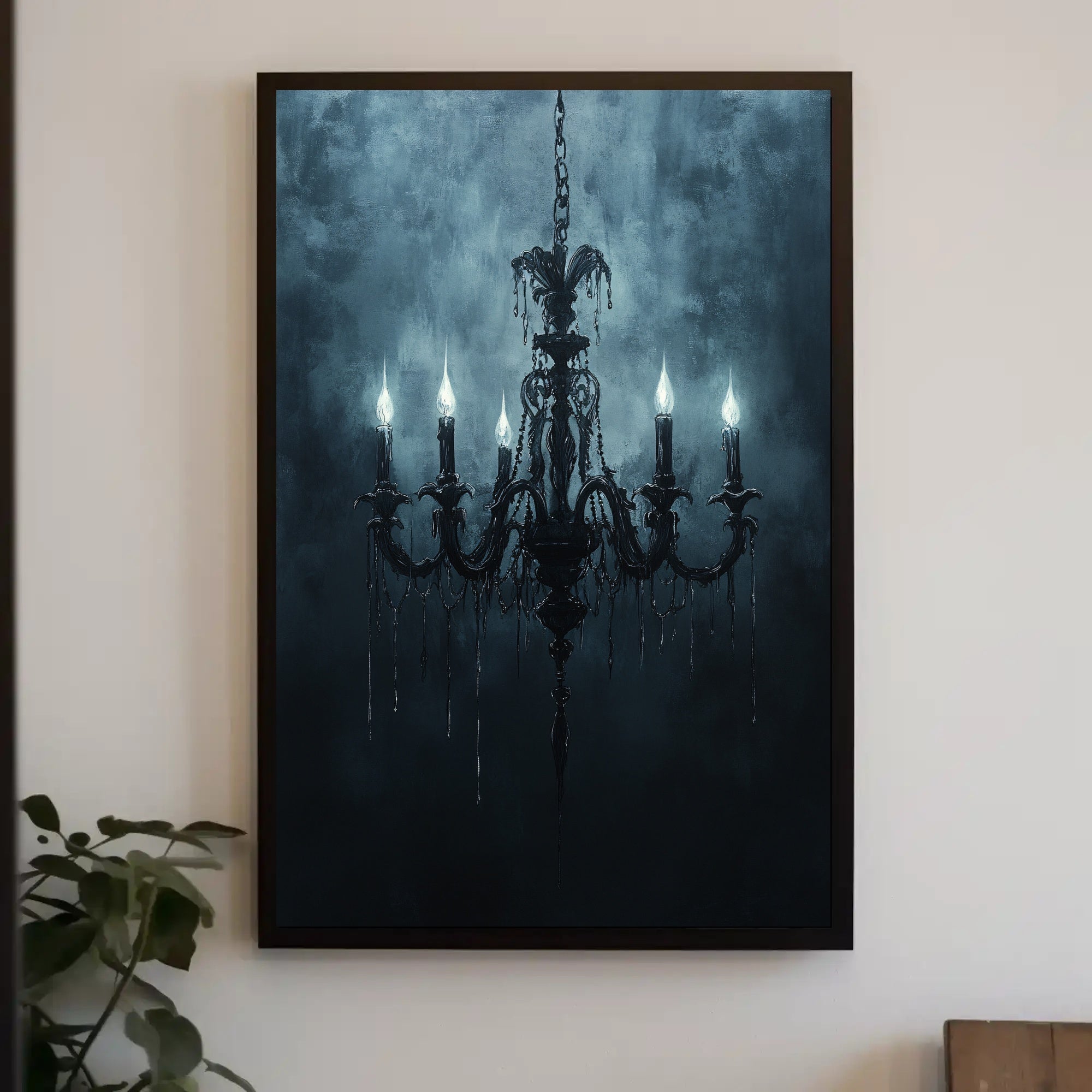 Gothic Chandelier Poster