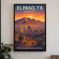 El Paso, TX Sun City Poster