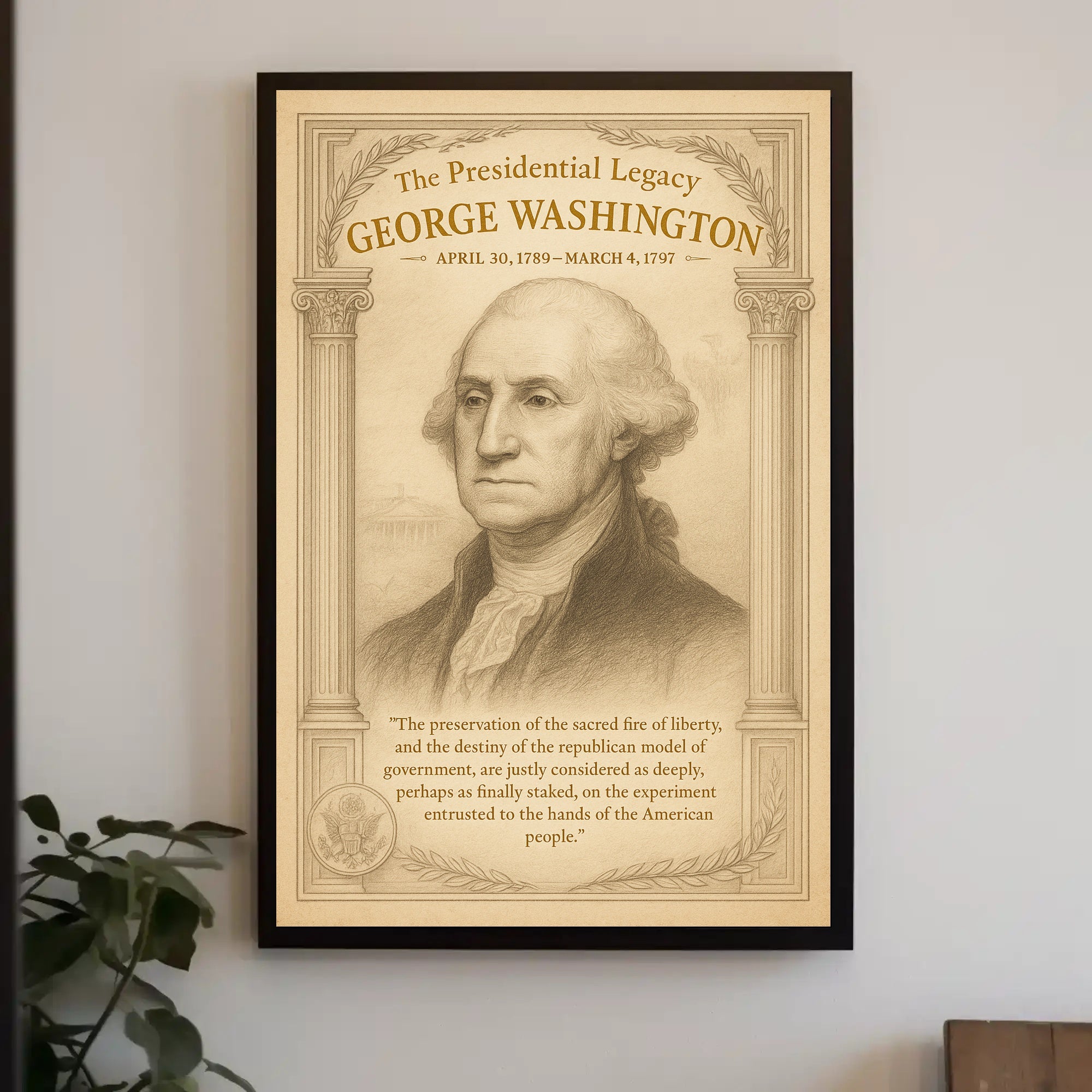 George Washington 1st President Poster PosterGoat