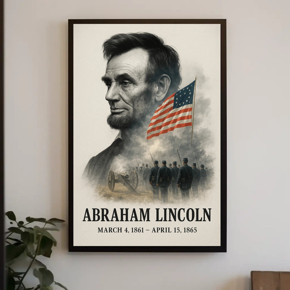 Abraham Lincoln 16th President of the United States Reflections Poster