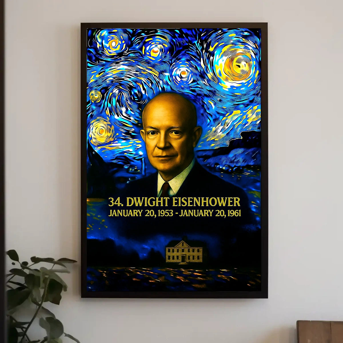 Dwight D. Eisenhower 34th President of the United States Presidential Masterpiece Series Poster