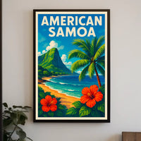 American Samoa Paradise Poster