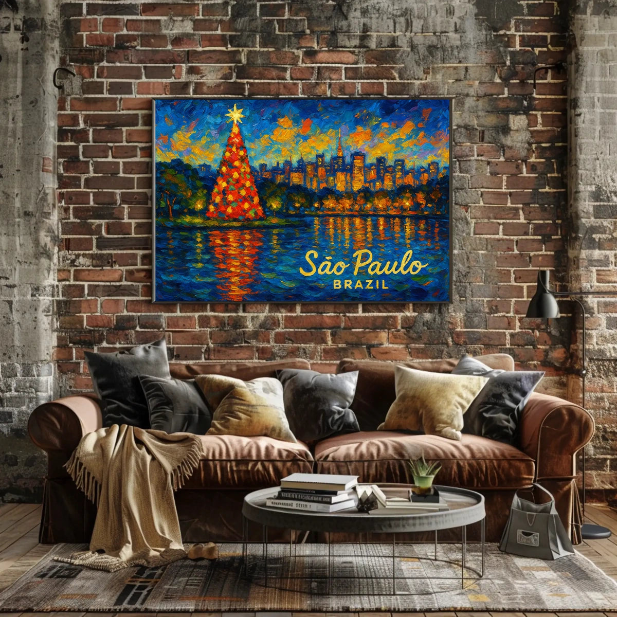 SΓ£o Paulo Christmas Celebration Poster