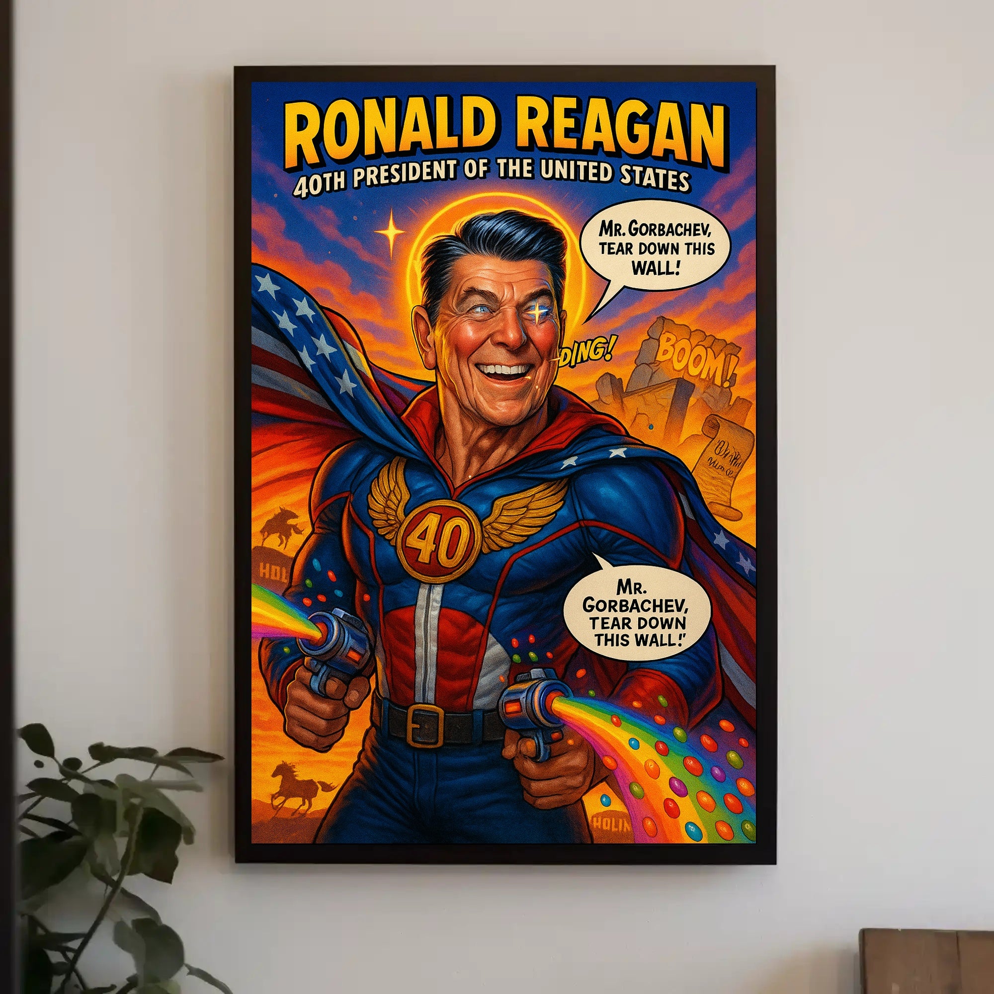 Ronald Reagan β 40th President Poster PosterGoat