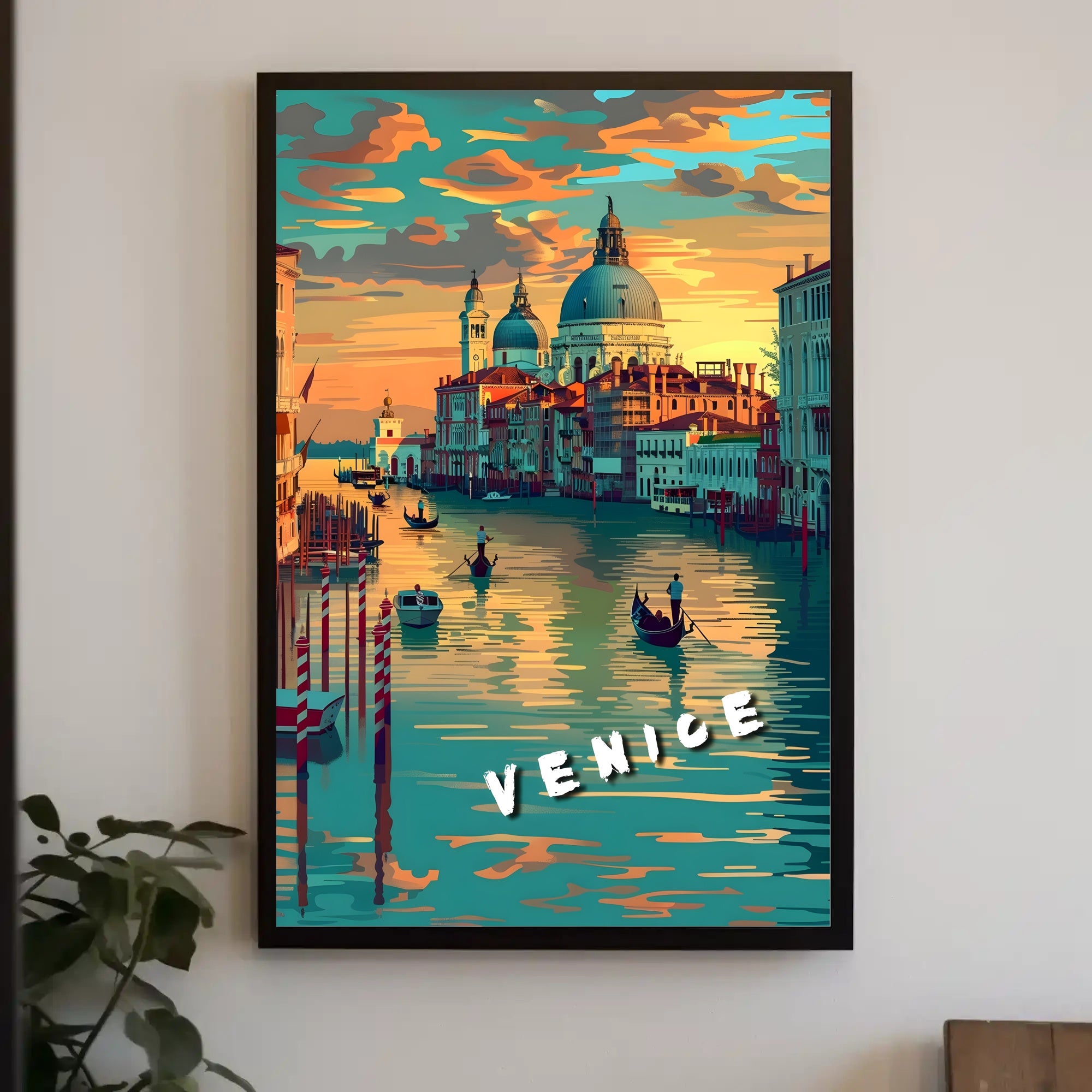Venice at Sunset Poster