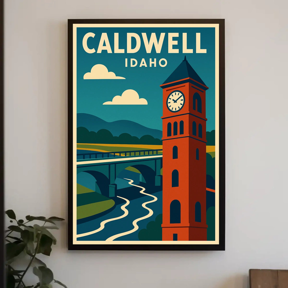 Caldwell Idaho Scenic Travel Landscape Photography Realism Timeless Home Decor Poster
