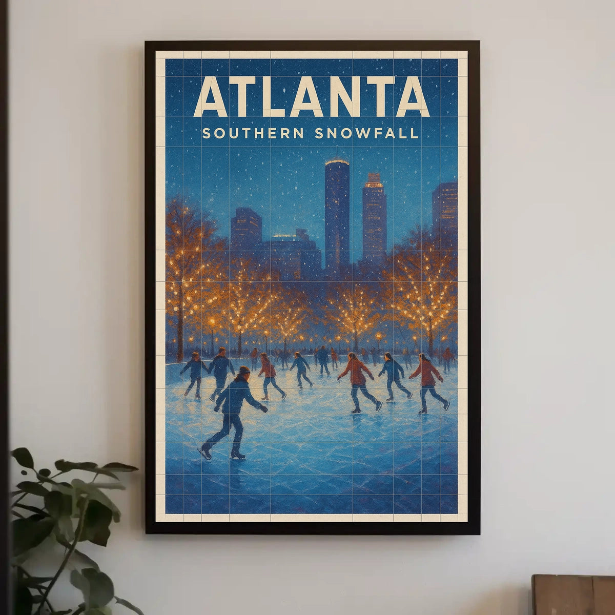 Atlanta Southern Snowfall Poster