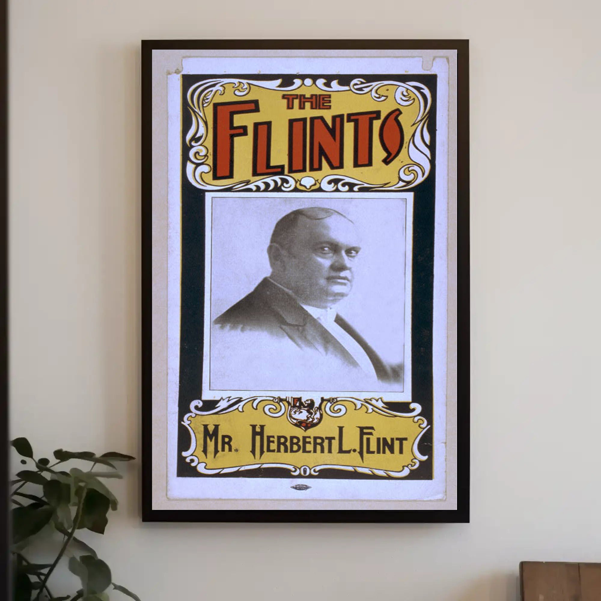 Mr. Herbert L. Flint Vintage Theatrical Poster