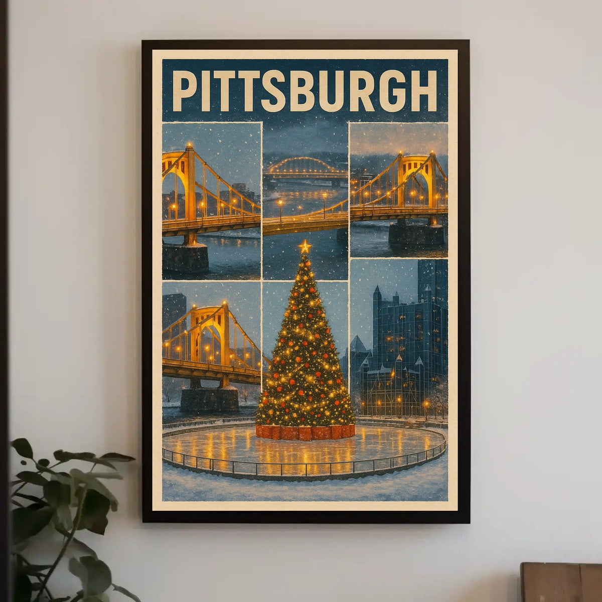 Winter In Pittsburgh Poster