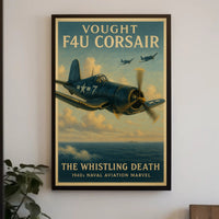 Vought F4U Corsair: The Whistling Death Poster