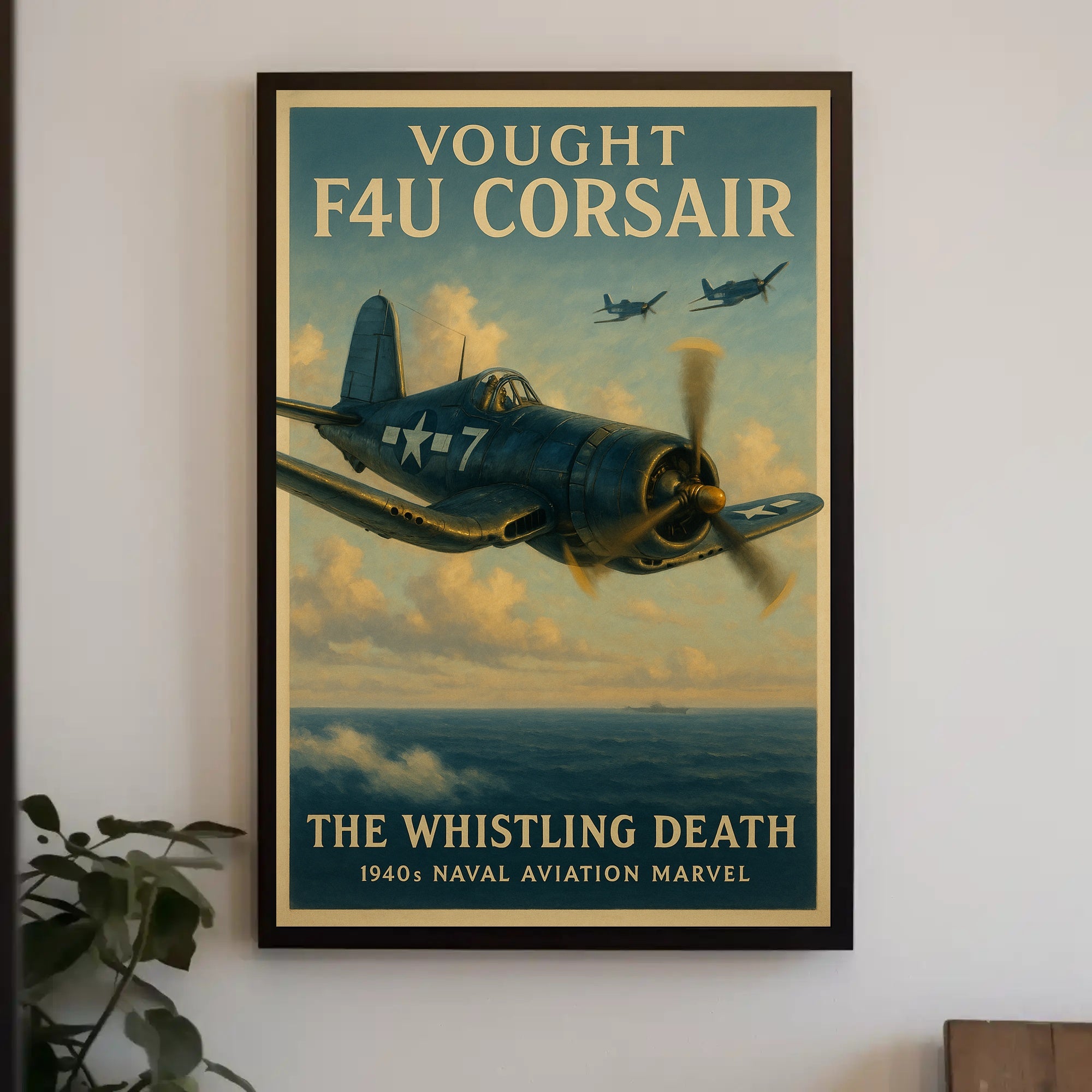 Vought F4U Corsair: The Whistling Death Poster