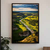 Theodore Roosevelt National Park Scenic View Poster