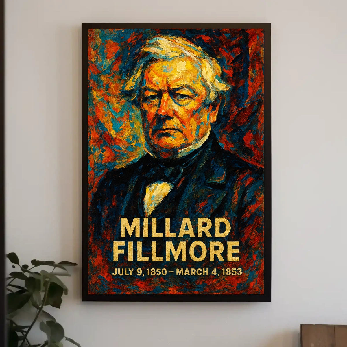 Millard Fillmore 13th President of the United States Glitch Hop Art Poster