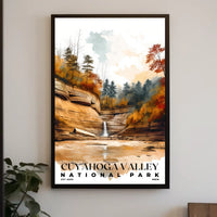 Cuyahoga Valley Watercolor Wall Art Poster