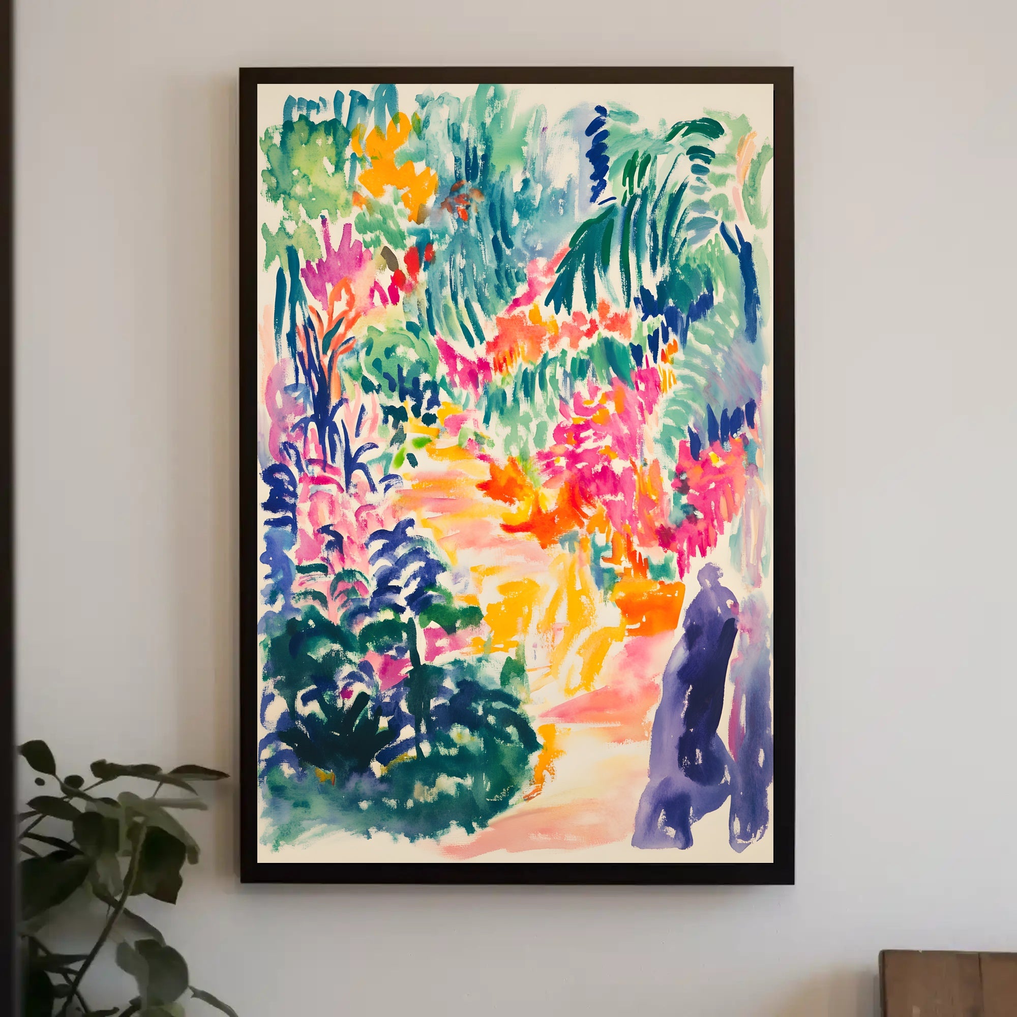 Tropical Dreamscape: Vibrant Abstract Art Poster