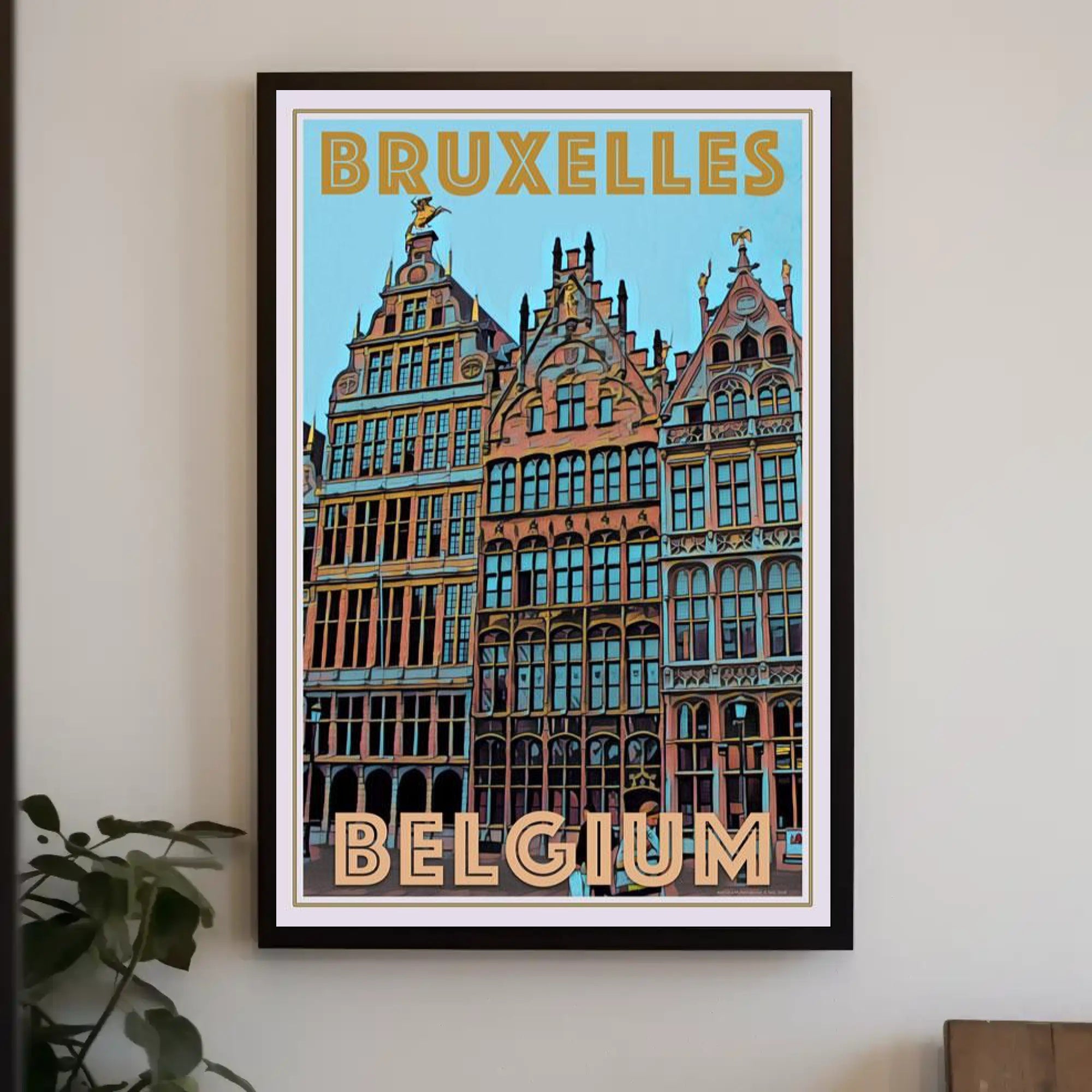 Brussels Architectural Heritage Celebration Cultural or Heritage Poster PosterGoat