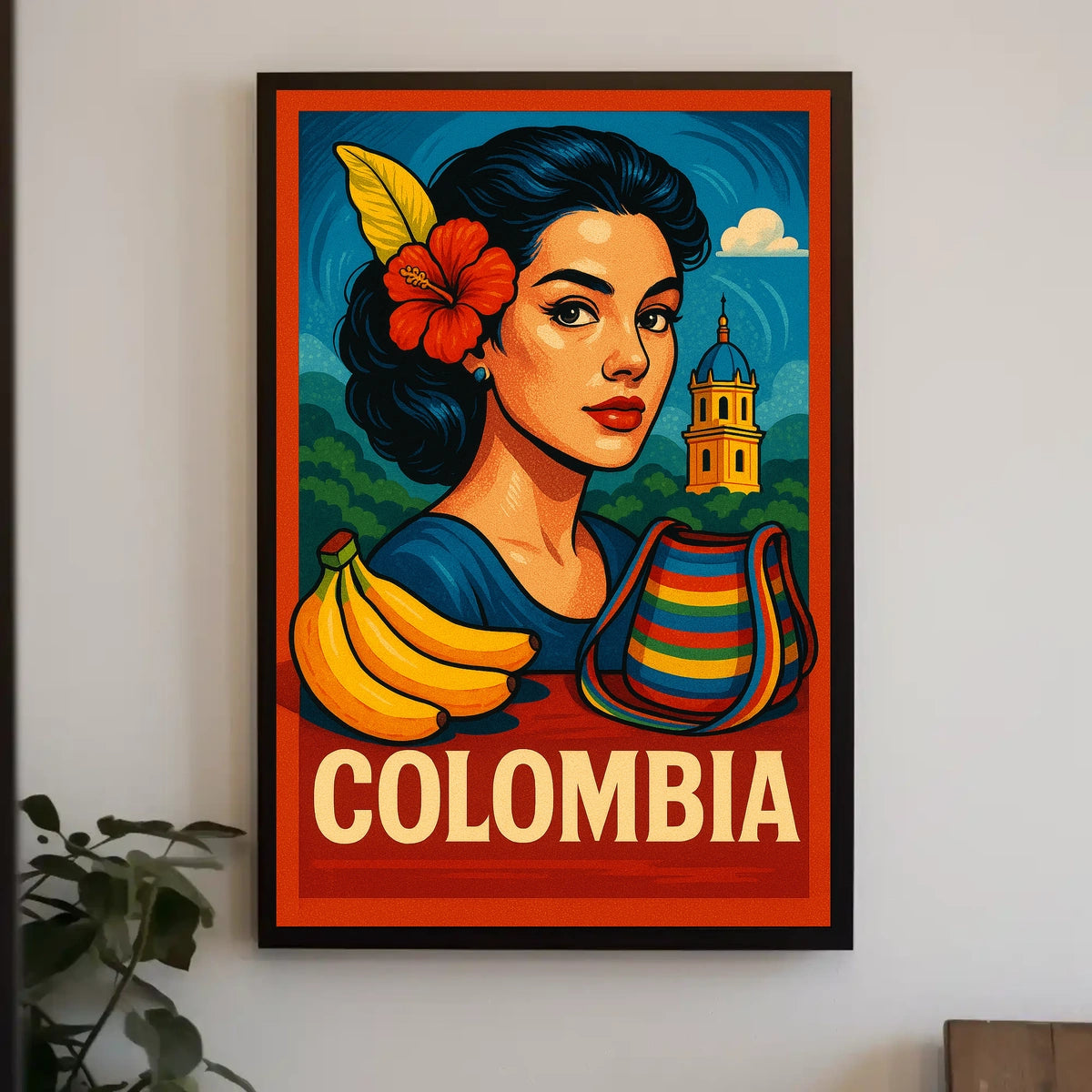 Vibrant Colombia Poster