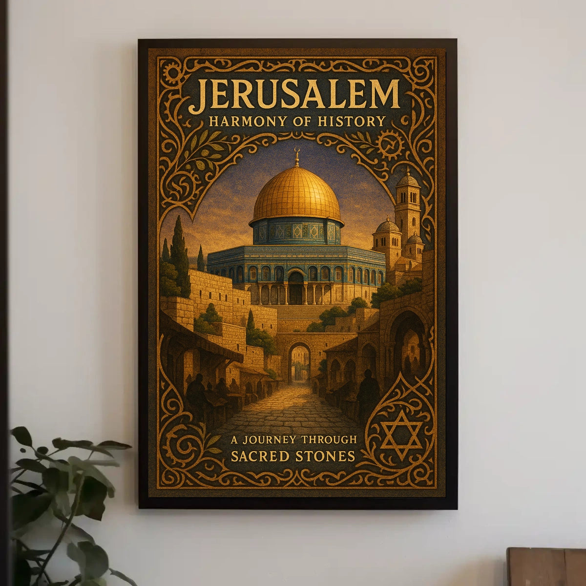 Jerusalem Harmony of History Poster