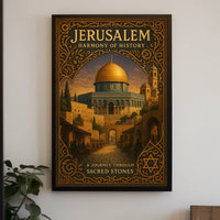 Jerusalem Harmony of History Poster