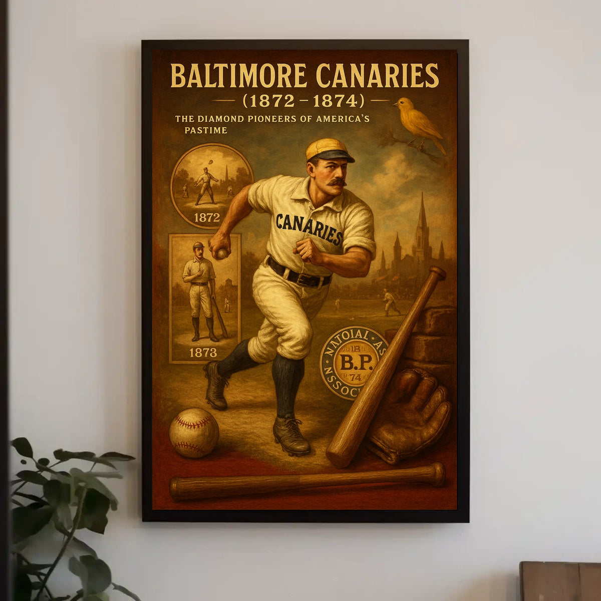 Baltimore Canaries The Diamond Pioneers Poster