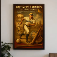 Baltimore Canaries The Diamond Pioneers Poster