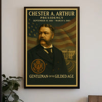 Chester A. Arthur Gilded Age Portrait Historical or Presidential Poster