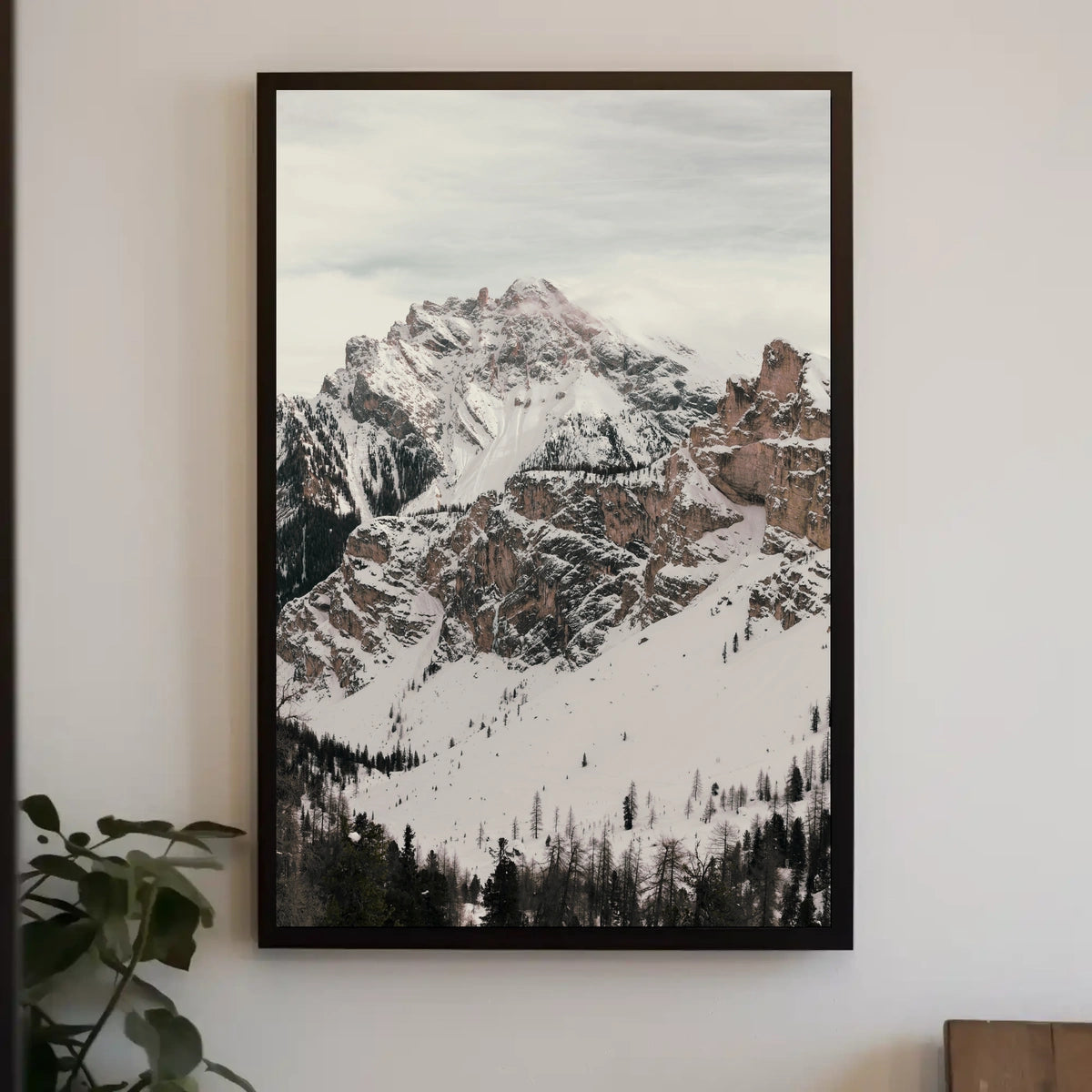 Winter Majesty: Snowy Mountain Landscape National Park Poster