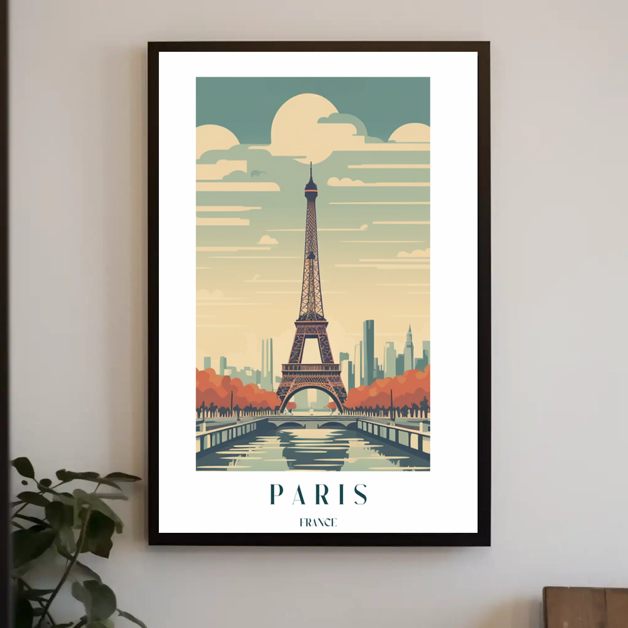 Eiffel Tower in Autumn Poster PosterGoat