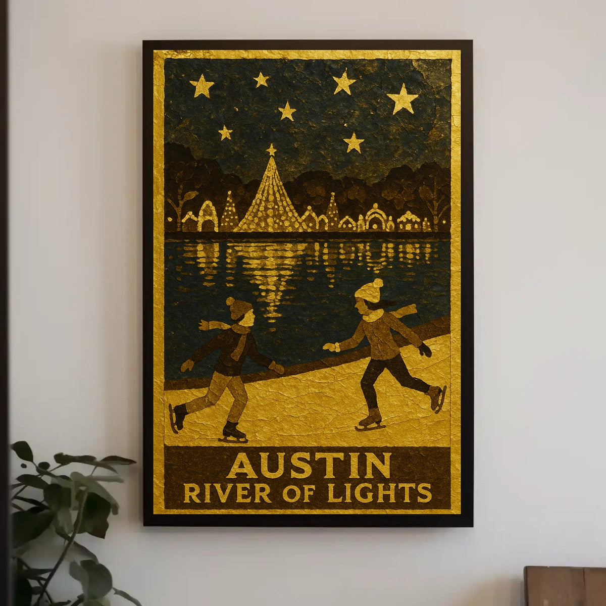 Austin River Of Lights Poster