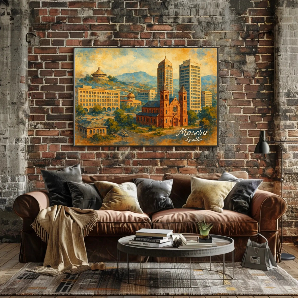 Maseru, Lesotho A Scenic Cityscape Poster