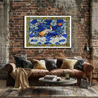 Mythical Phoenix in Stormy Sea Artistic Poster