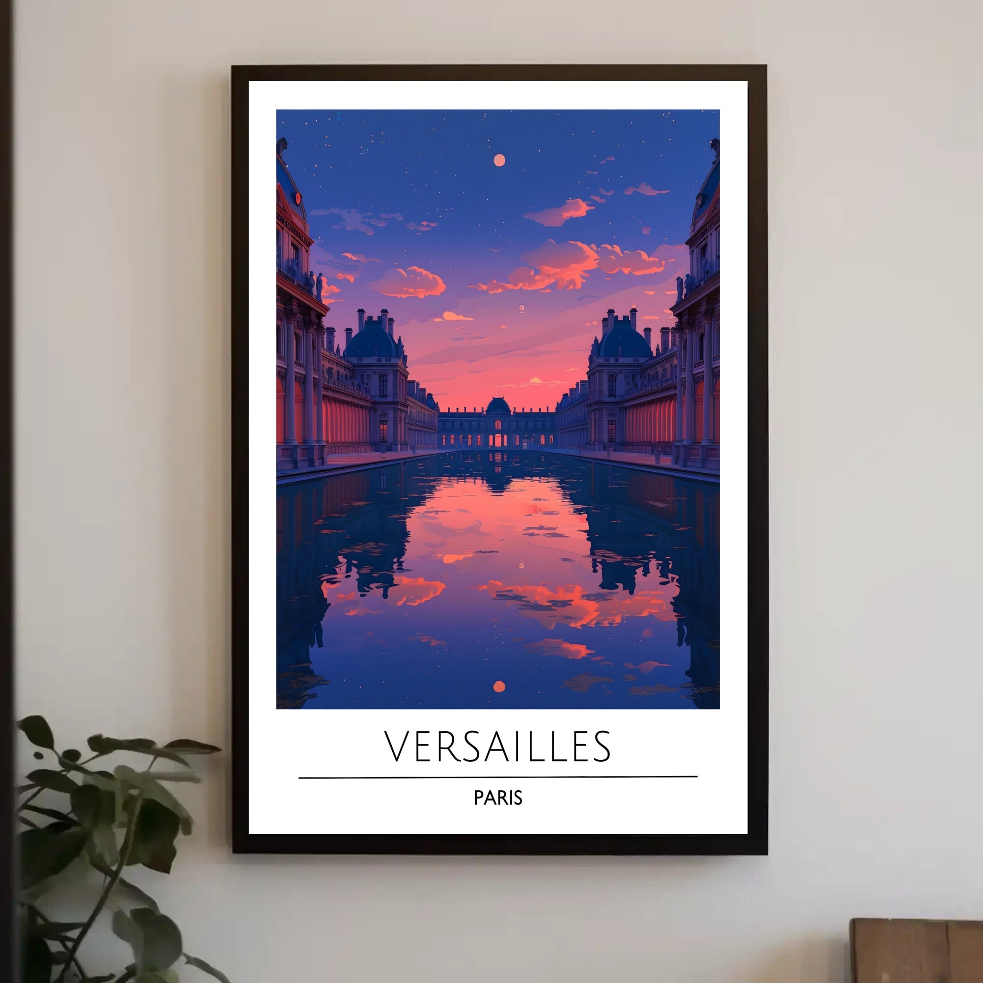 Versailles Sunset: Artistic Palace in Cultural or Heritage Poster