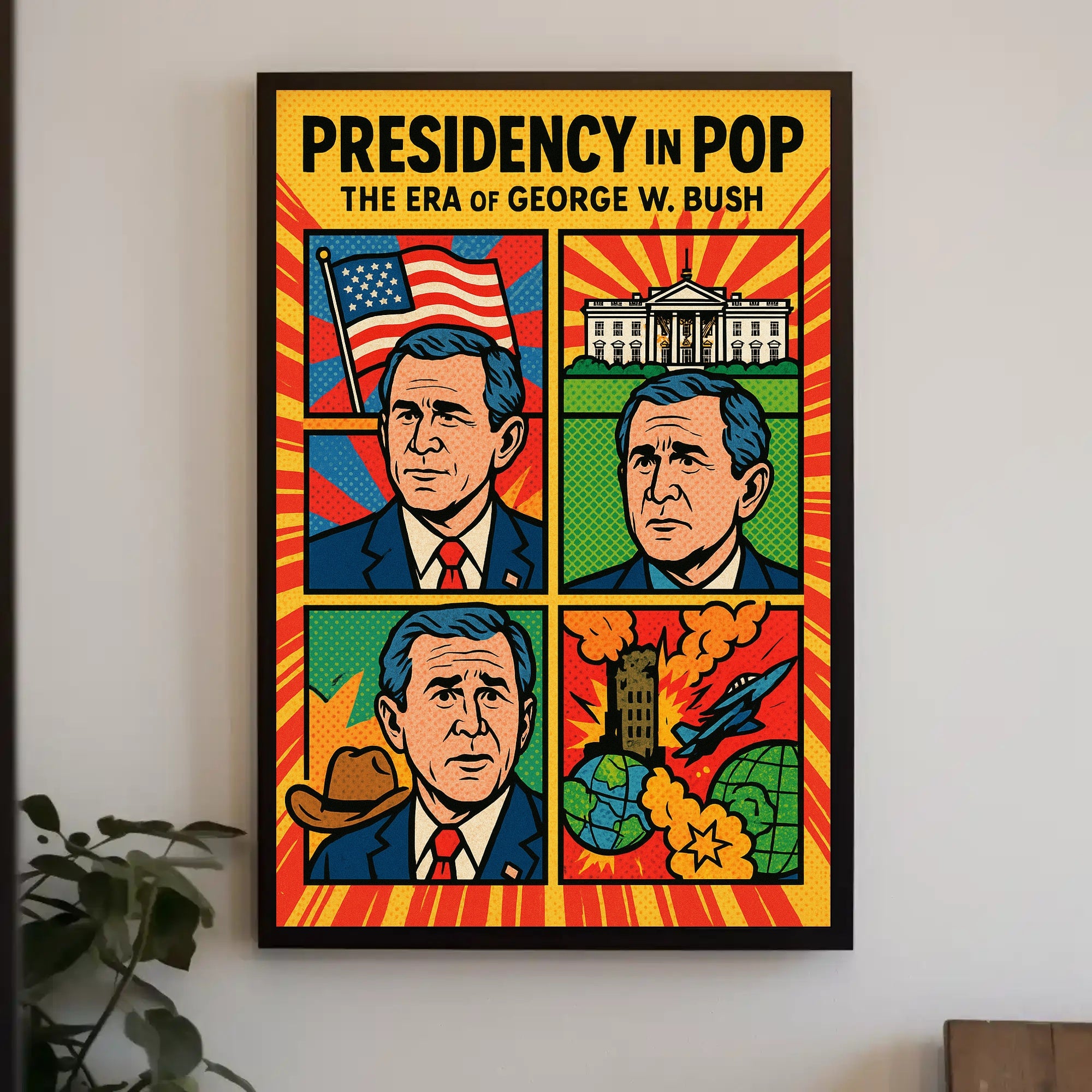 George W. Bush Pop Art Historical Presidential Poster