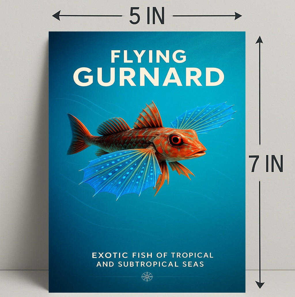 Flying Gurnard Exotic Sea Creature Poster PosterGoat